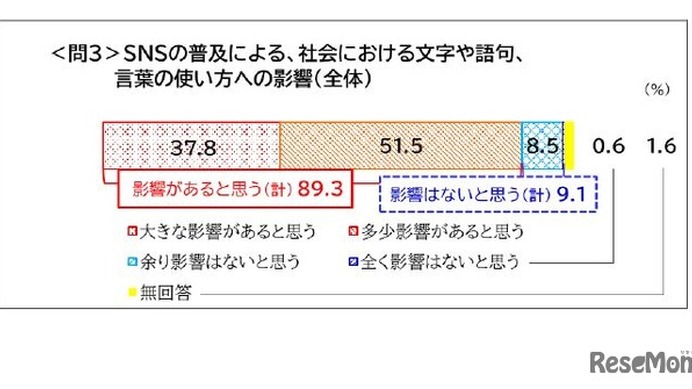 SNSの普及による、社会における文字や語句、言葉の使い方への影響